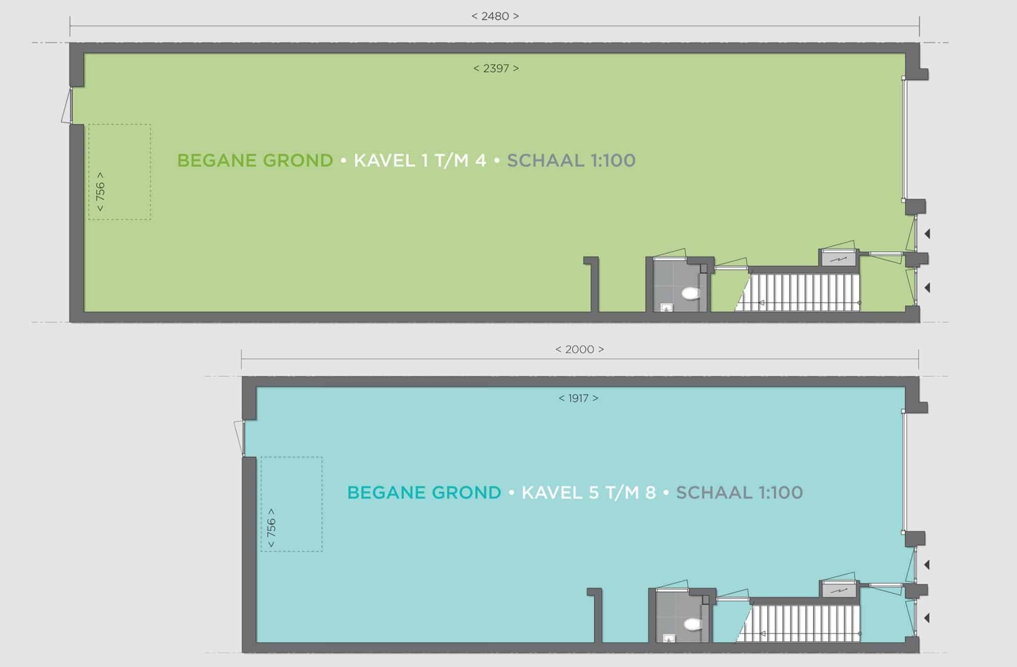 sfeerplattegronden bedrijfshal