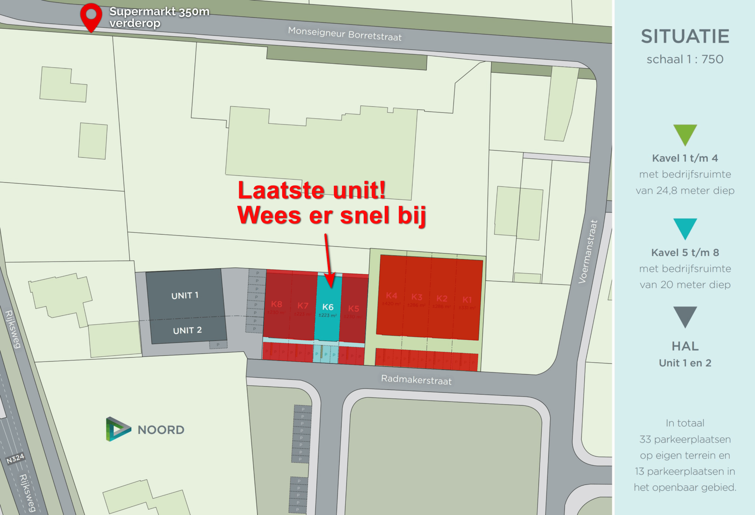 Situatie tekening laatse kavel